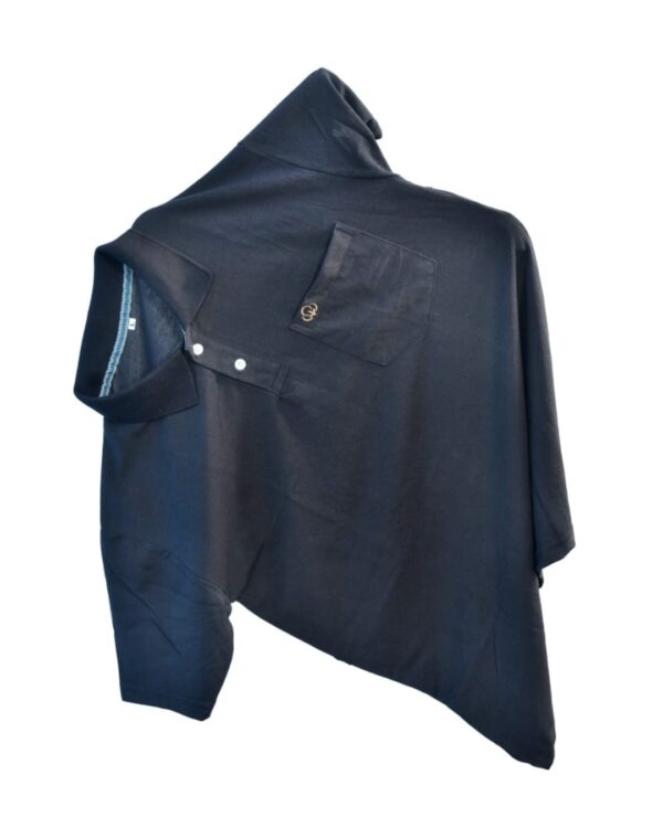 Collar T shirt with pocket