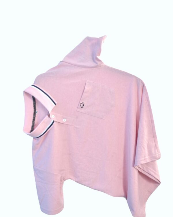 Collar T shirt with pocket
