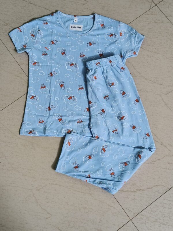 Printed top with pant set