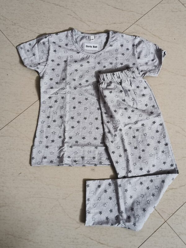 Printed top with pant set