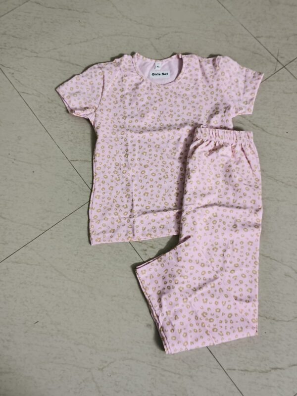 Printed top with pant set